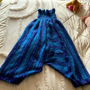 Blue Crotch Drop pants